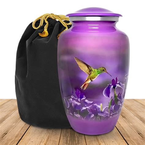 purple urns for human ashes|adult size urns for ashes.